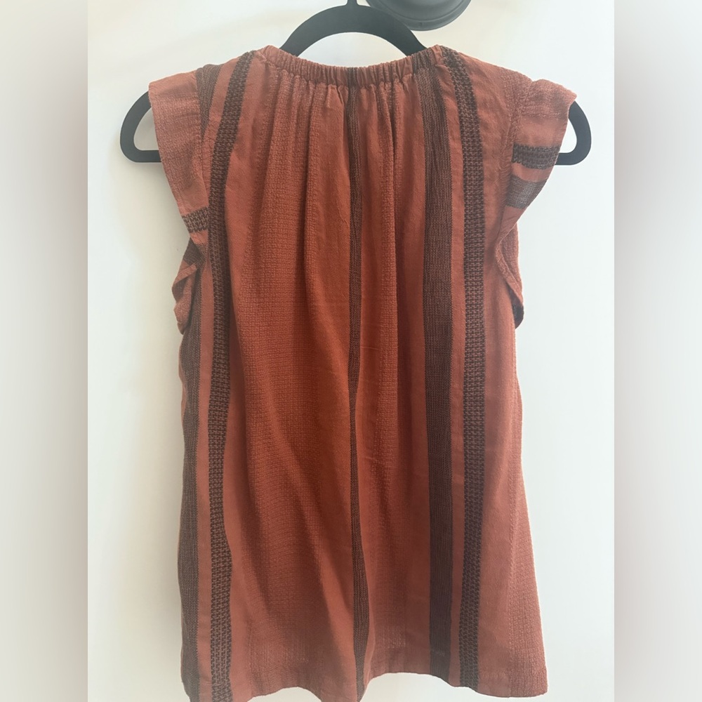 Cloth and Stone Stripe Ruffle Sleeveless Top - Picture 7 of 8